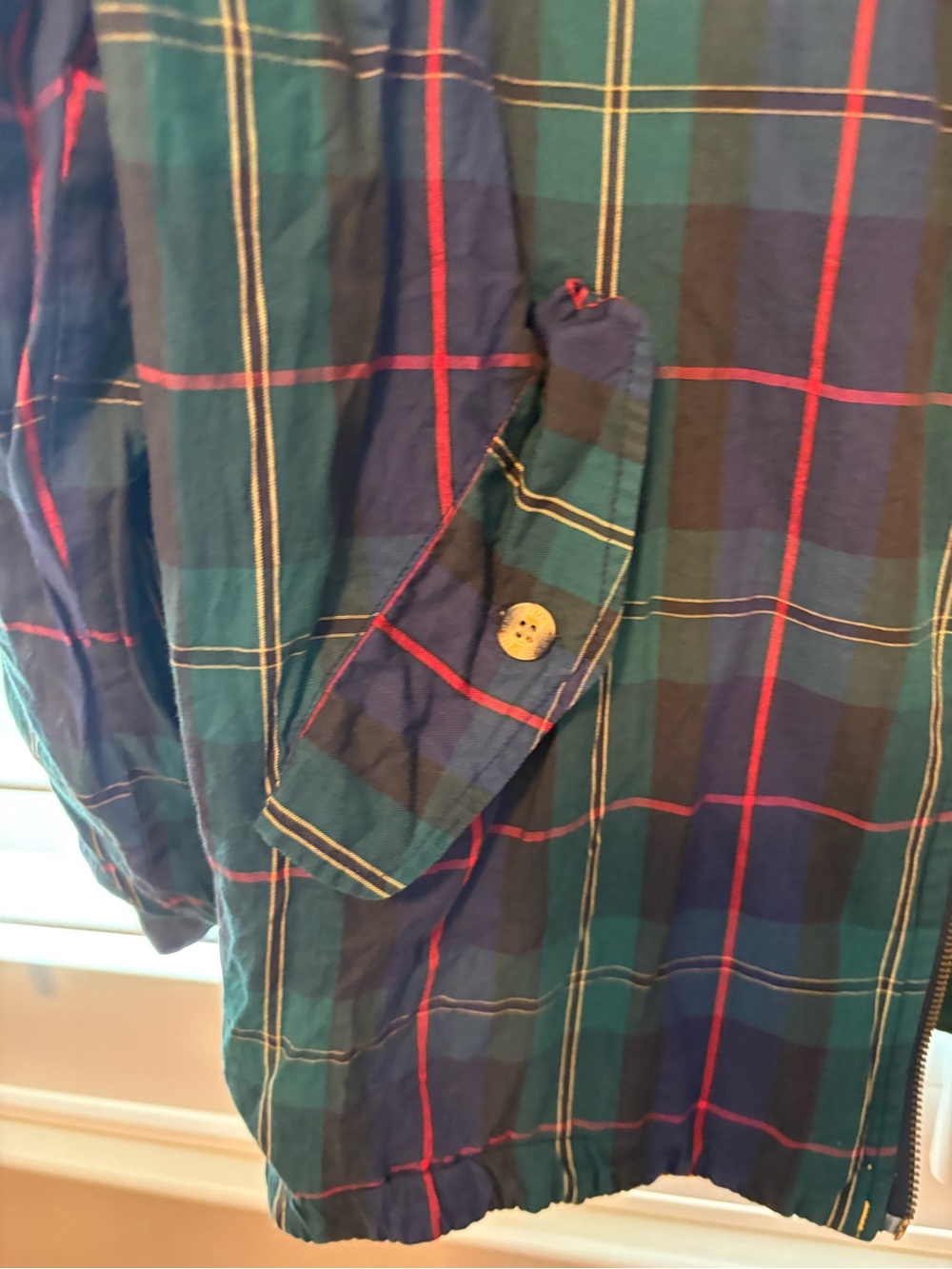 Mulberry Street Vintage Color Block Reversible Bomber Jacket-EUC - Picture 10 of 12